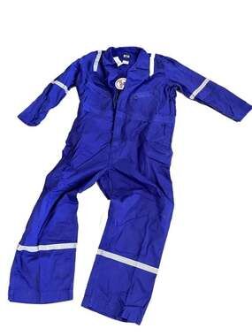 NEW Walls Royal Blue Reflective 100% Cotton Coveralls, Size 3XL Short PD62000G R